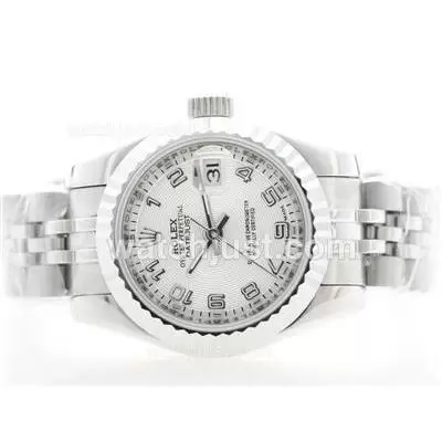 Rolex Datejust Automatic With White Dial S/s