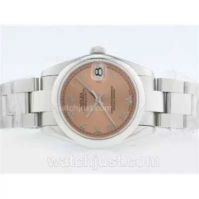 Rolex Datejust Automatic Movement With Champagne Dial Roman Marking