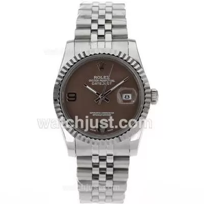 Rolex Datejust Automatic With Brown Dial S/s