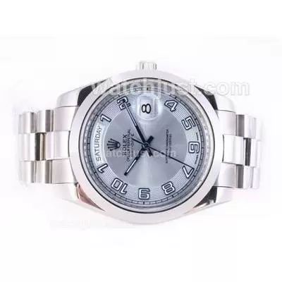 Rolex Day Date Ii Automatic Movement With Light Blue Dial 41mm New Version