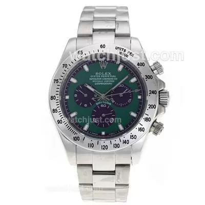 Rolex Daytona Ii Automatic With Green Dial S/s Oversized Version