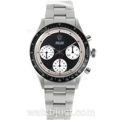 Rolex Daytona Automatic Movement With Black Dial S/s Vintage Edition