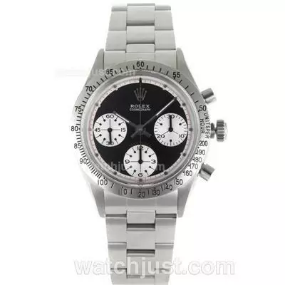 Rolex Daytona Automatic Movement With Black Dial S/s Vintage Edition