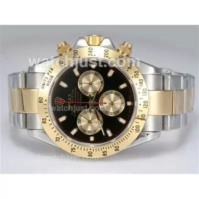 Rolex Daytona Automatic Movement Two Tone With Black Dial