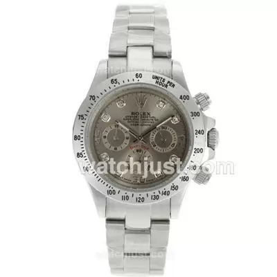 Rolex Daytona Working Diamond Markers With Gray Dial Lady Size