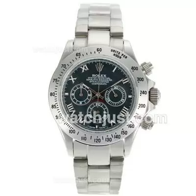 Rolex Daytona Working Roman Markers With Black Mop Dial