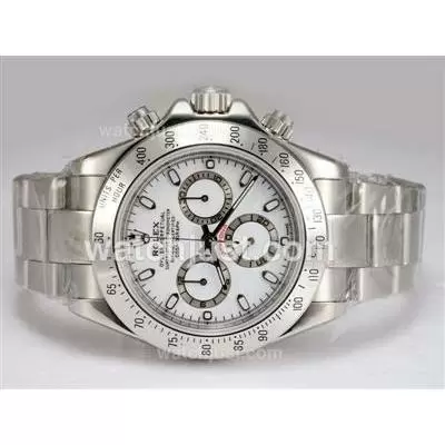 Rolex Daytona Automatic Movement With White Dial