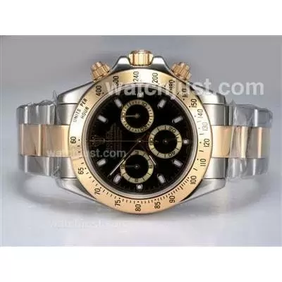 Rolex Daytona Automatic Movement Two Tone With Black Dial