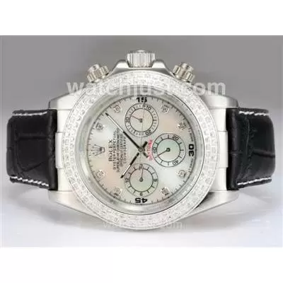 Rolex Daytona Automatic Diamond Bezel With Shell Dial