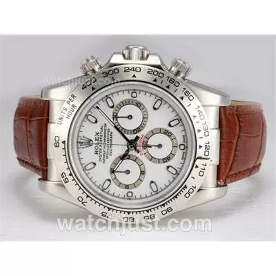 Rolex Daytona Automatic Movement With White Dial