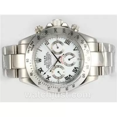 Rolex Daytona Automatic White Dial With Roman Marking