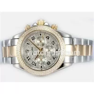 Rolex Daytona Automatic Two Tone With Diamond Bezel And Dial