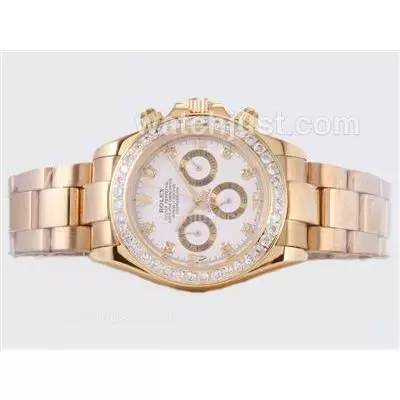 Rolex Daytona Automatic Full Gold Diamond Marking