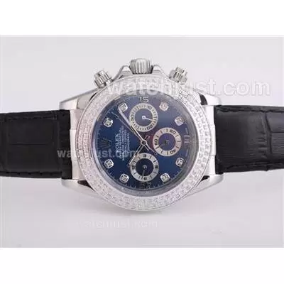 Rolex Daytona Automatic Blue Dial With Diamond Bezel And Marking