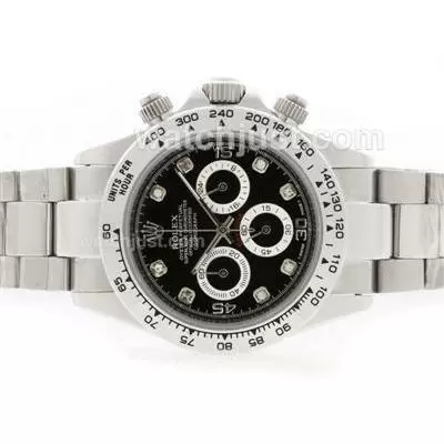 Rolex Daytona Working Diamond Marking With Black Dial