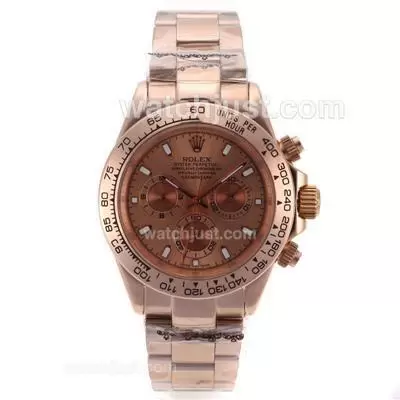 Rolex Daytona Automatic Full Rose Gold With Champagne Dial