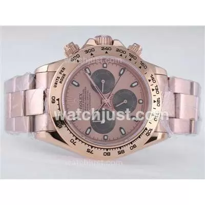 Rolex Daytona Automatic Movement Full Rose Gold With Rose Gold Dial