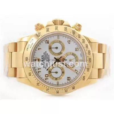 Rolex Daytona Automatic Movement Full Gold Arabic Marking New Improved 29j Version