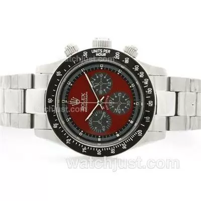 Rolex Daytona Cosmograph Working With Red Dial S/s Vintage Edition