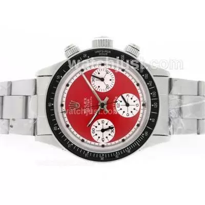 Rolex Daytona Paul Newman Automatic Movement With Red Dial Vintage Edition