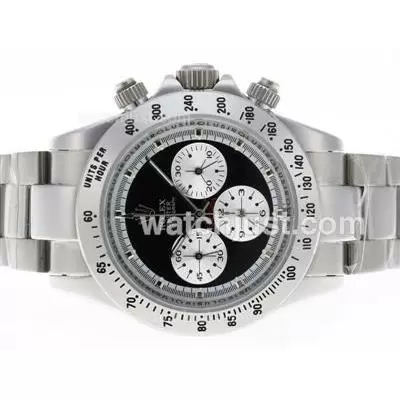 Rolex Daytona Cosmograph Working With Black Dial S/s Vintage Edition