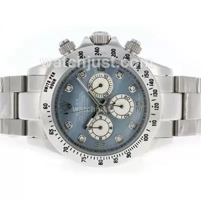 Rolex Daytona Working With Blue Mop Dial Diamond Markers