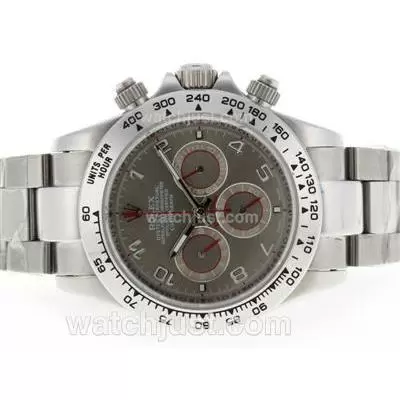 Rolex Daytona Working With Gray Dial Diamond Markers