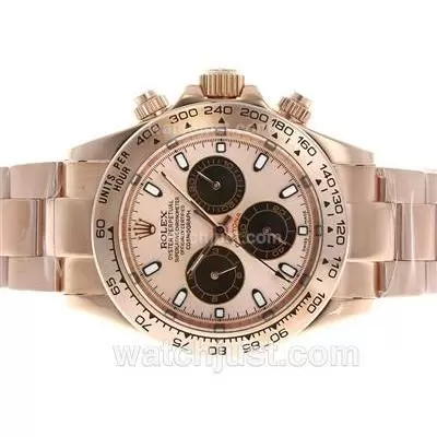 Rolex Daytona Automatic Full Rose Gold With Champagne Dial