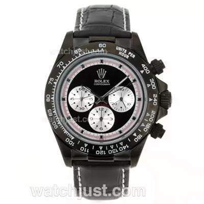 Rolex Daytona Working Pvd Case With Black Dial