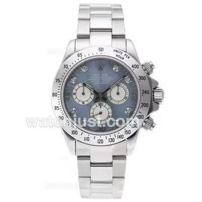 Rolex Daytona Automatic Movement Diamond Markers With Blue Mop Dial S/s