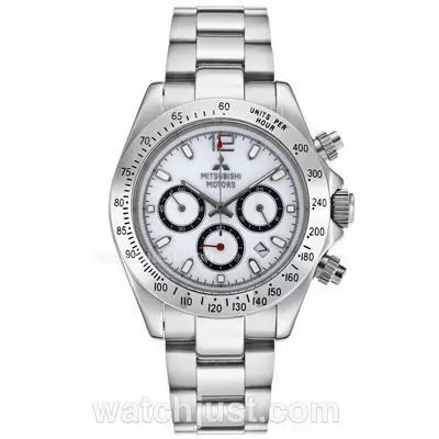 Rolex Daytona Working With White Dial S/s Mitsubishi Motors Edition