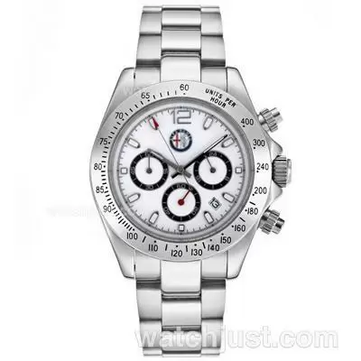 Rolex Daytona Working With White Dial S/s Alfa Romeo Edition