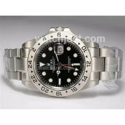 Rolex Explorer Ii Automatic Working Gmt With Black Dial Upgrade Version