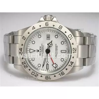 Rolex Explorer Ii Automatic Working Gmt With White Dial Upgrade Version