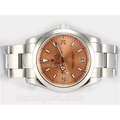 Rolex Explorer Automatic With Champagne Dial