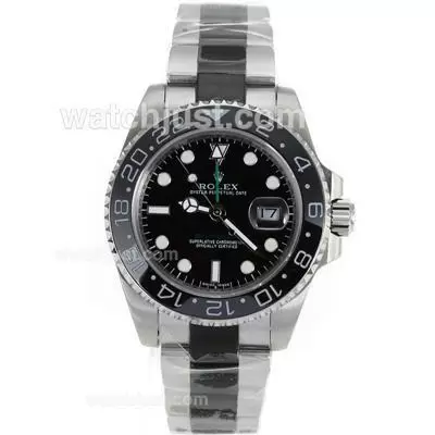 Rolex Gmt Master Ii Automatic Ceramic Bezel With Black Dial Sapphire Glass