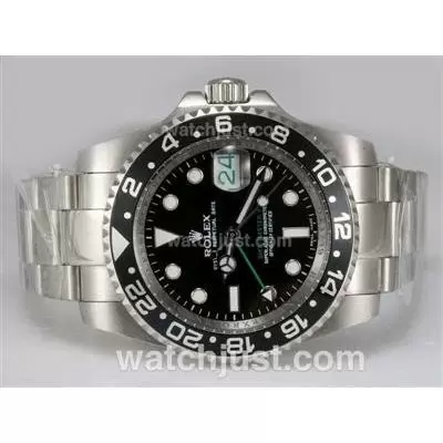 Rolex Gmt Master Ii 50th Anniversary Automatic Movement With Black Dial And Bezel