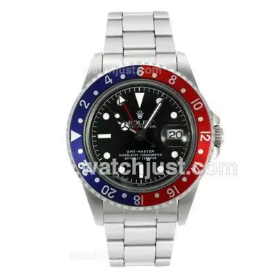 Rolex Gmt Master Automatic Movement With Black Dial White Markers Vintage Edition