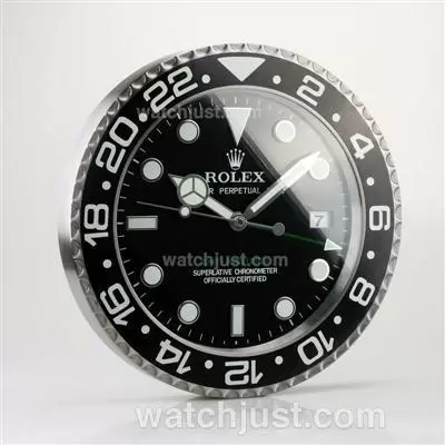 Rolex Gmt Master Ii Wall Clock With Black Dial