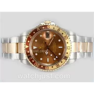 Rolex Gmt Master Ii Automatic Movement With 14k Wrapped Gold