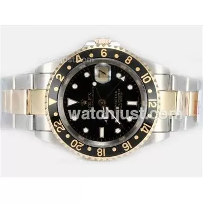 Rolex Gmt Master Ii Automatic Movement With 14k Wrapped Gold Two Tone