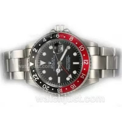 Rolex Gmt Master Ii Automatic With Red / Black Bezel Updated Version Bi Directional Bezel