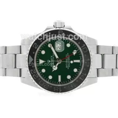 Rolex Gmt Master Ii Automatic With Green Dial Black Ceramic Bezel