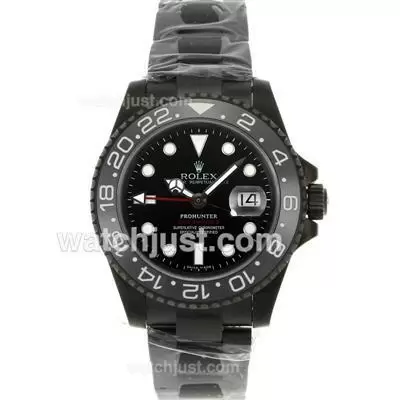 Rolex Gmt Master Ii Automatic Movement Full Pvd With Ceramic Bezel