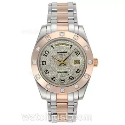 Rolex Masterpiece Ii Automatic Two Tone With Diamond Bezel And Dial