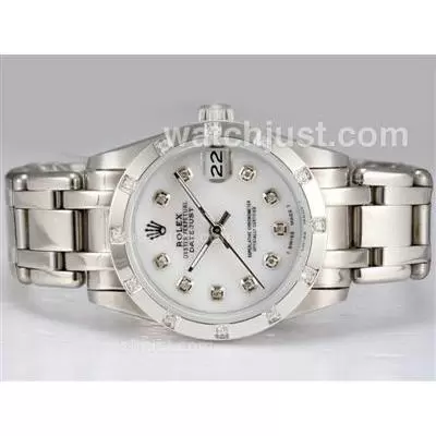 Rolex Masterpiece Automatic Diamond Bezel And Marking With Mop Dial