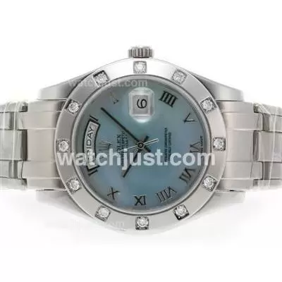 Rolex Masterpiece Automatic Movement Roman Marking With Blue Mop Dial