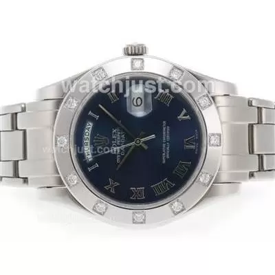 Rolex Masterpiece Automatic Movement Roman Marking With Blue Dial