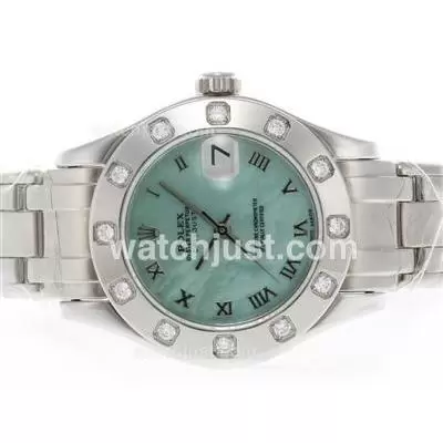 Rolex Masterpiece Automatic Movement Roman Marking With Green Mop Dial