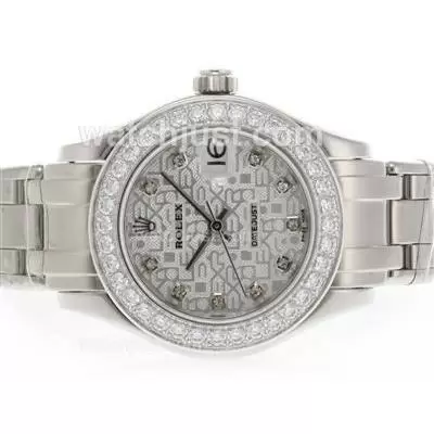 Rolex Masterpiece Automatic Movement Diamond Marking And Bezel With Computer Dial